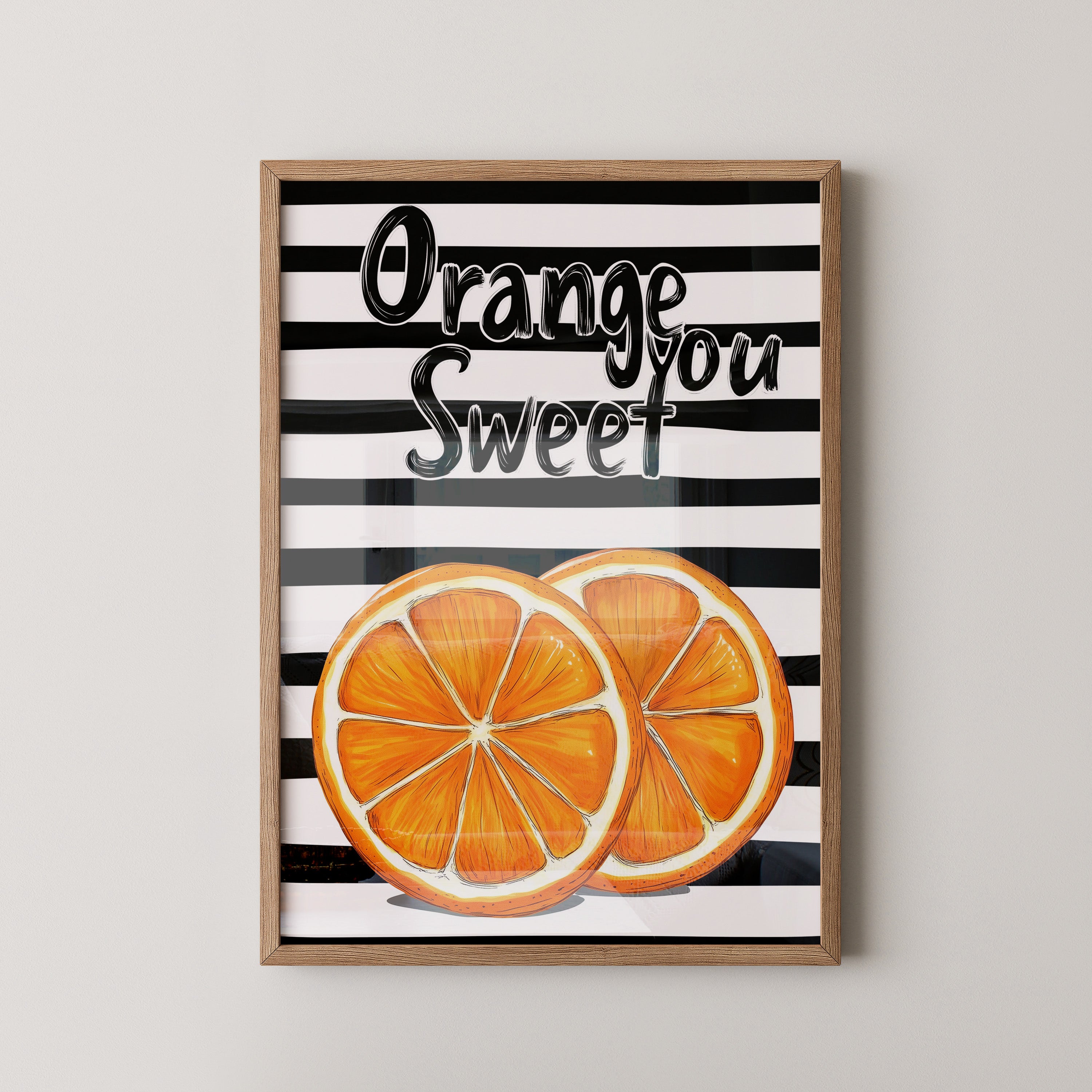 Orangenscheiben Retro Charme