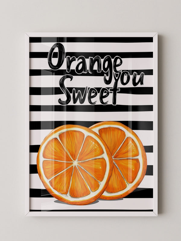 Orangenscheiben Retro Charme