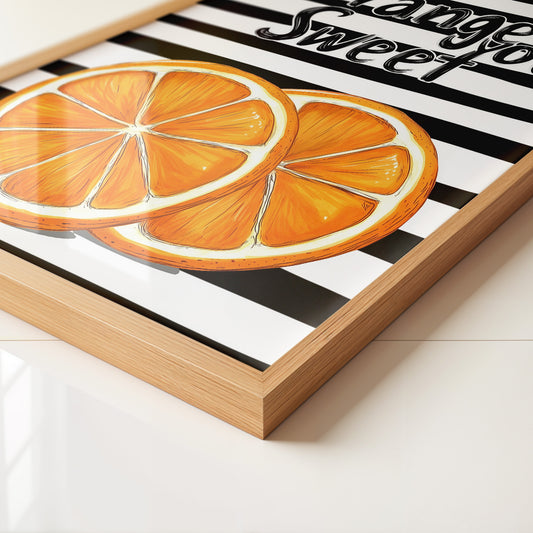 Orangenscheiben Retro Charme