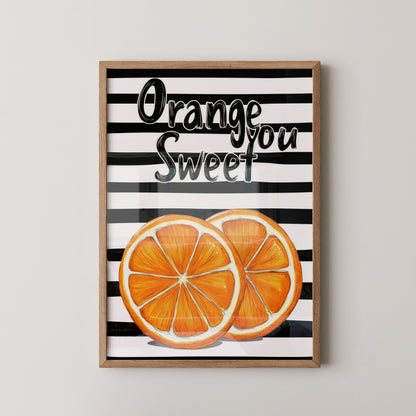Orangenscheiben Retro Charme