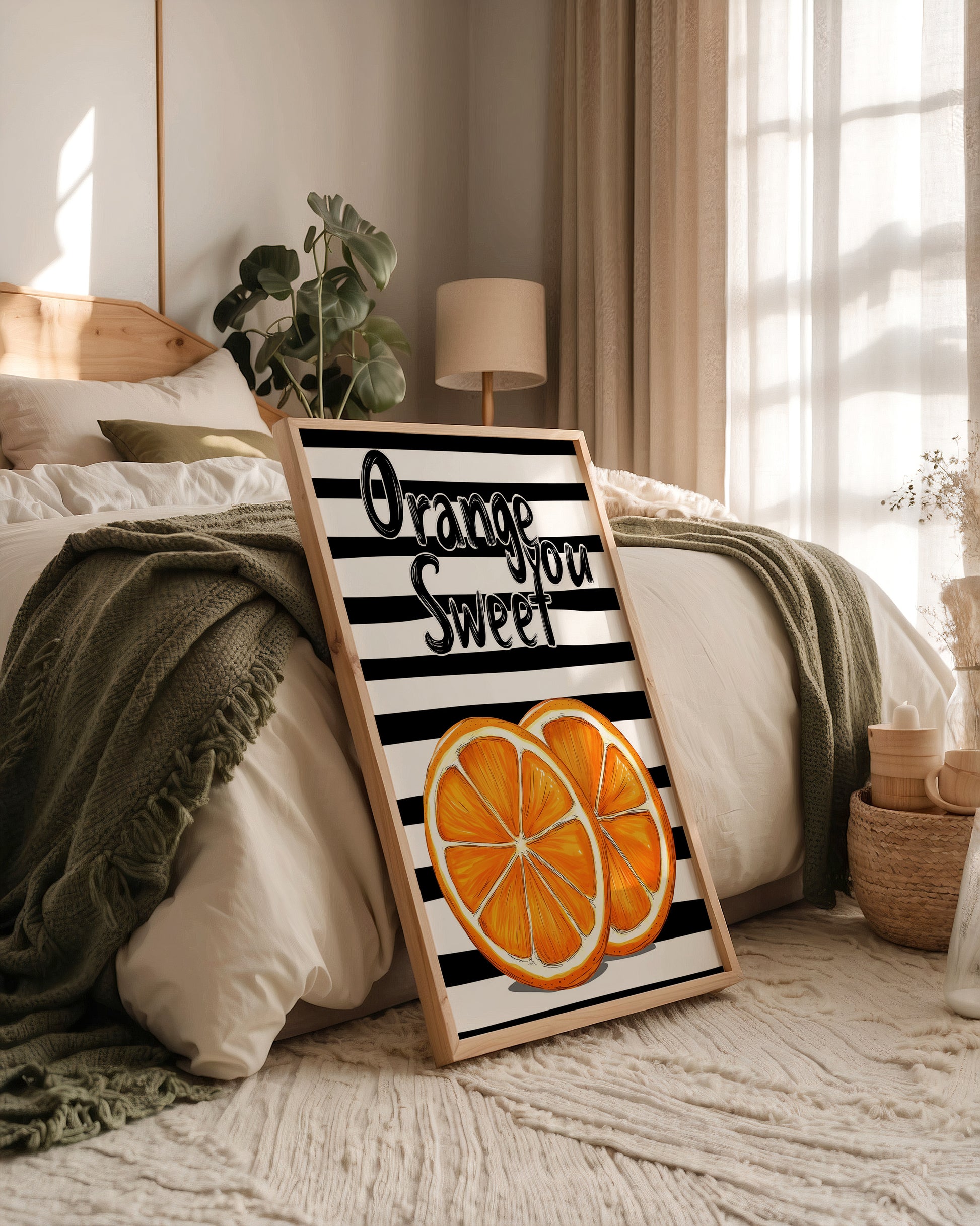 Orangenscheiben Retro Charme