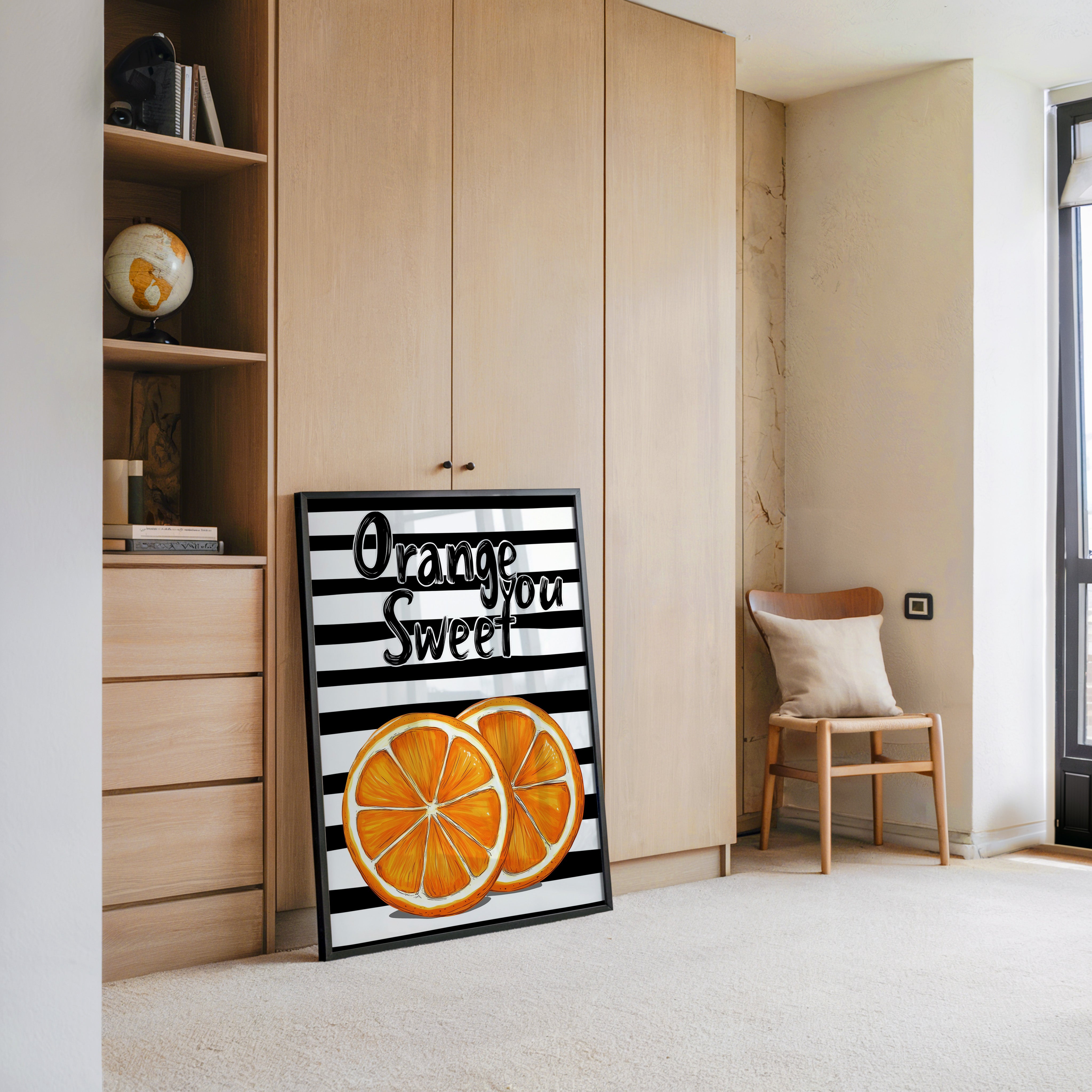 Orangenscheiben Retro Charme