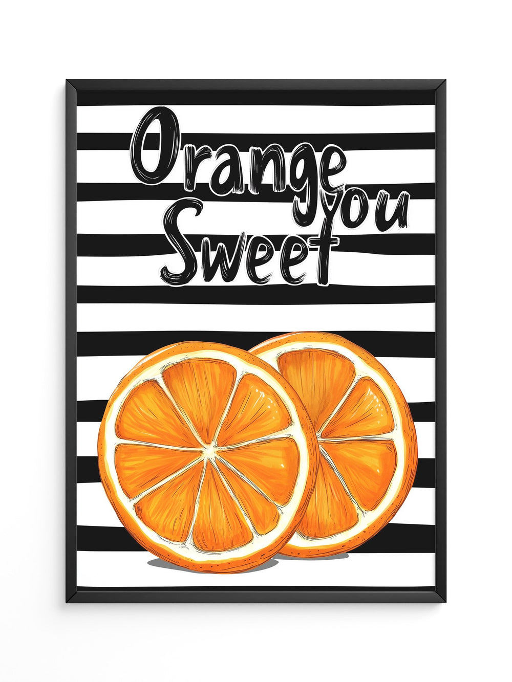 Orangenscheiben Retro Charme