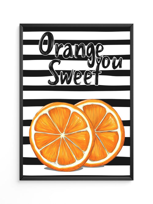 Orangenscheiben Retro Charme