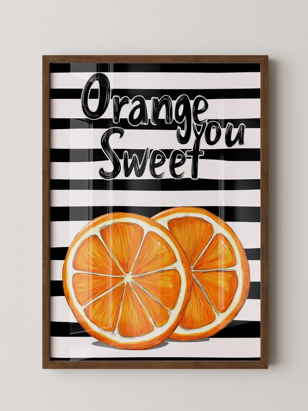 Orangenscheiben Retro Charme