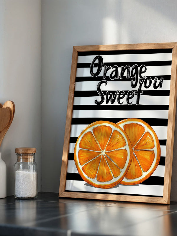Orangenscheiben Retro Charme
