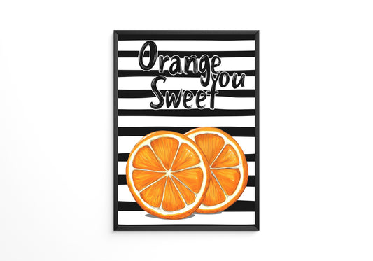 Orangenscheiben Retro Charme