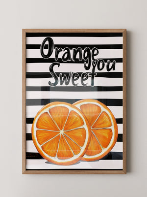 Orangenscheiben Retro Charme