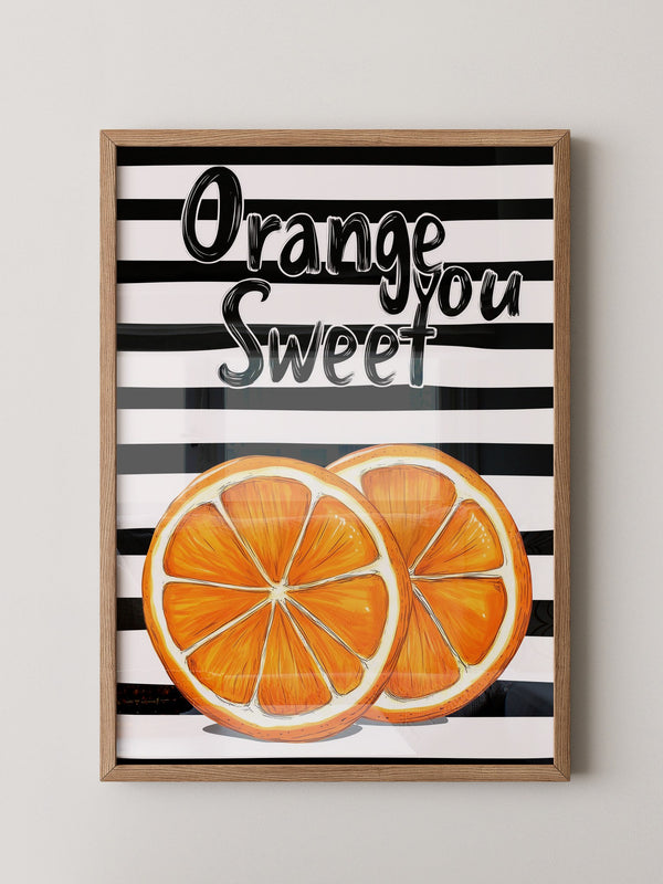 Orangenscheiben Retro Charme