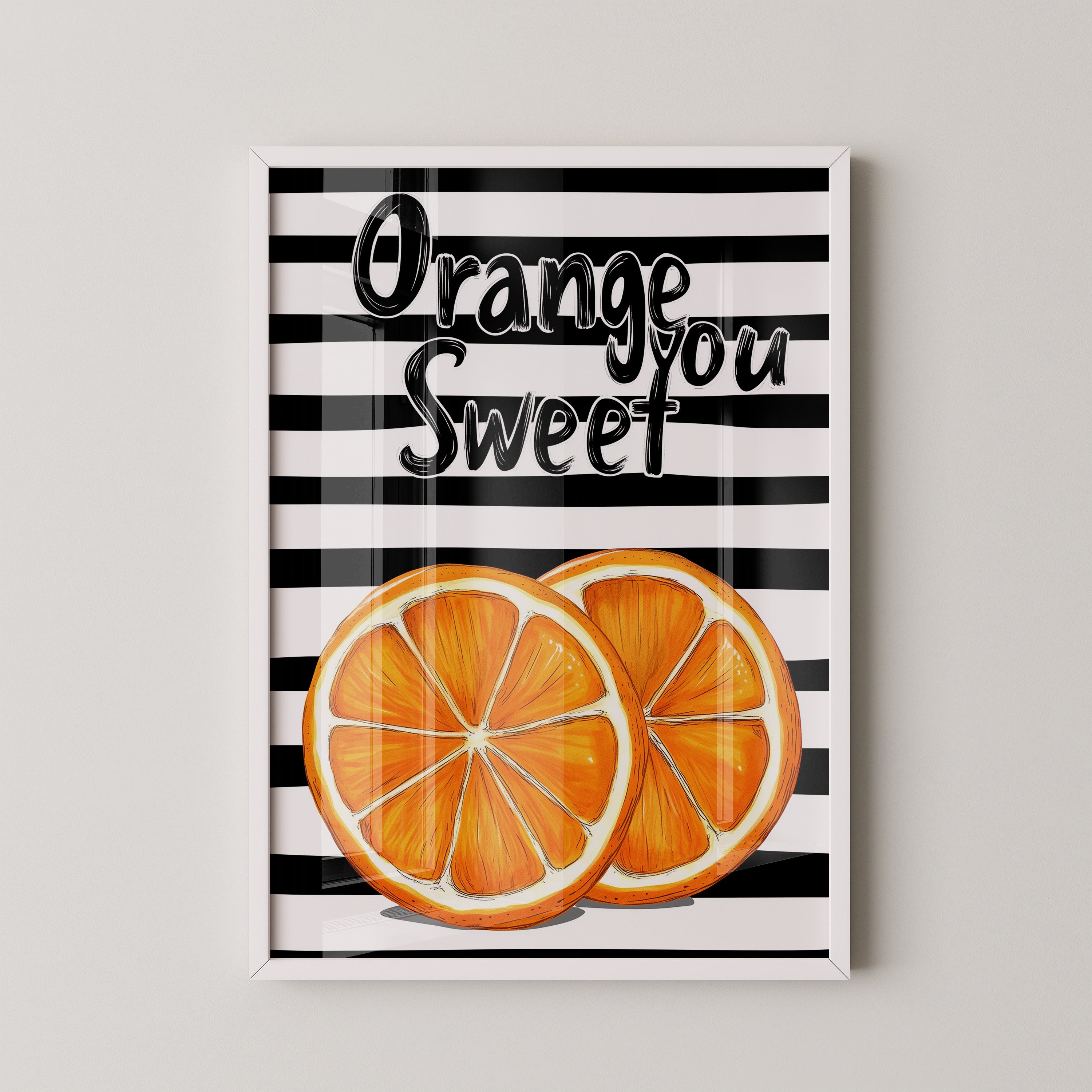 Orangenscheiben Retro Charme