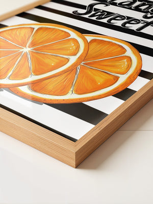Orangenscheiben Retro Charme