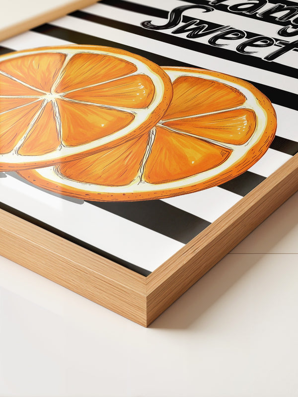 Orangenscheiben Retro Charme