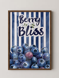 Blaubeeren Streifen Retro