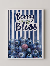Blaubeeren Streifen Retro