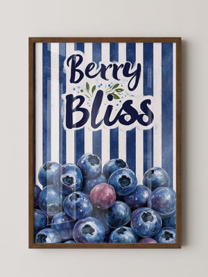 Blaubeeren Streifen Retro