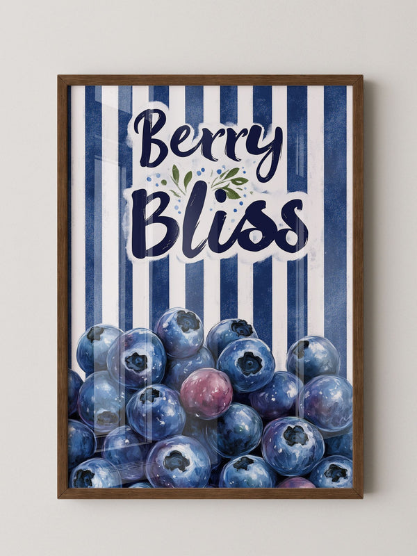 Blaubeeren Streifen Retro