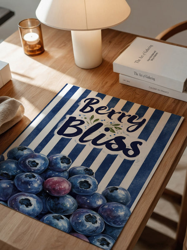 Blaubeeren Streifen Retro