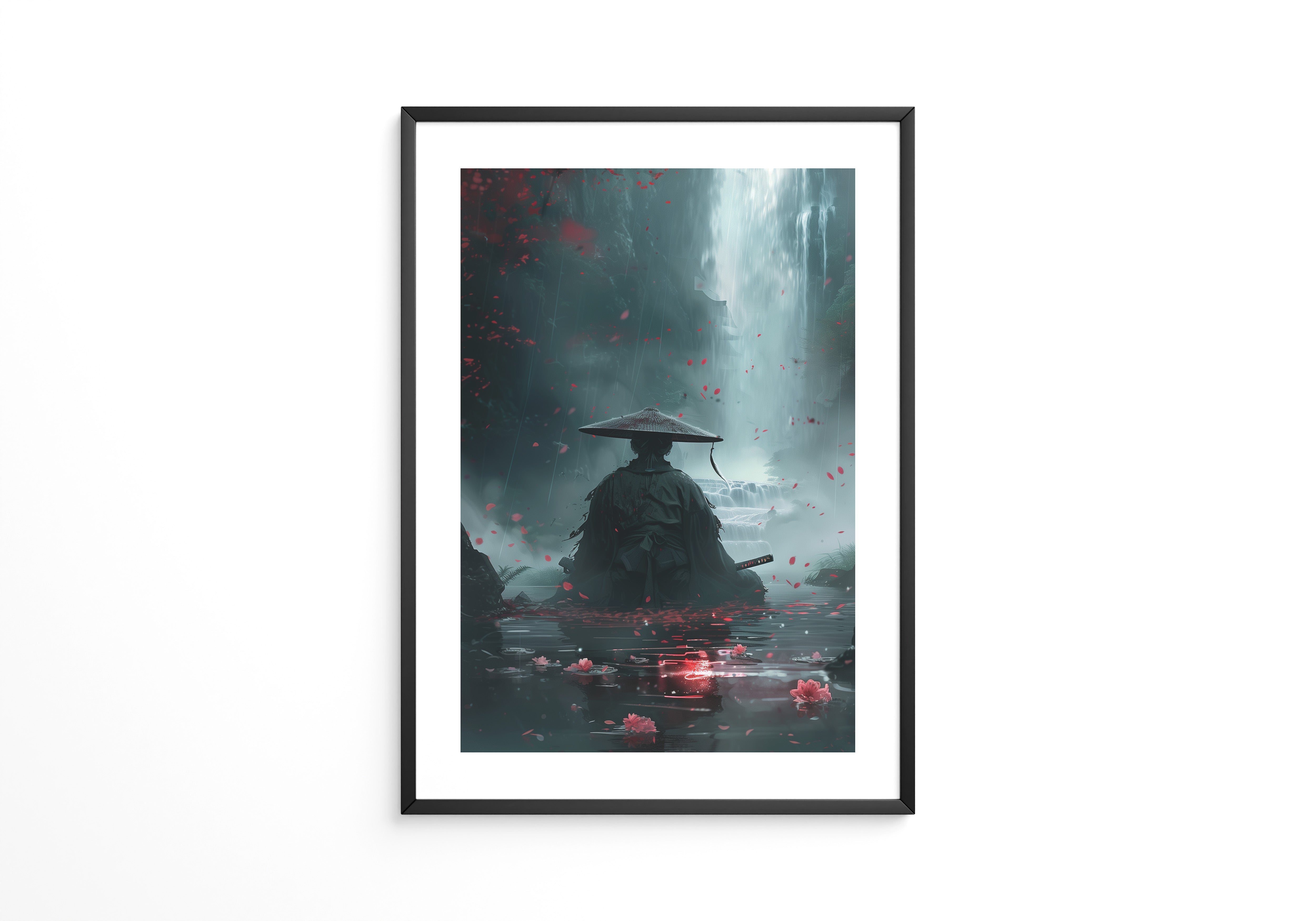 Samurai Wasserfall Rotblüten