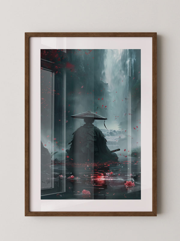 Samurai Wasserfall Rotblüten