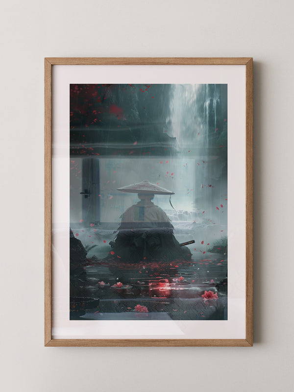 Samurai Wasserfall Rotblüten