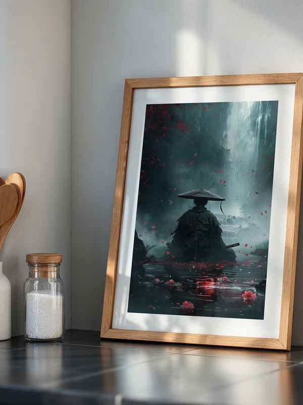 Samurai Wasserfall Rotblüten
