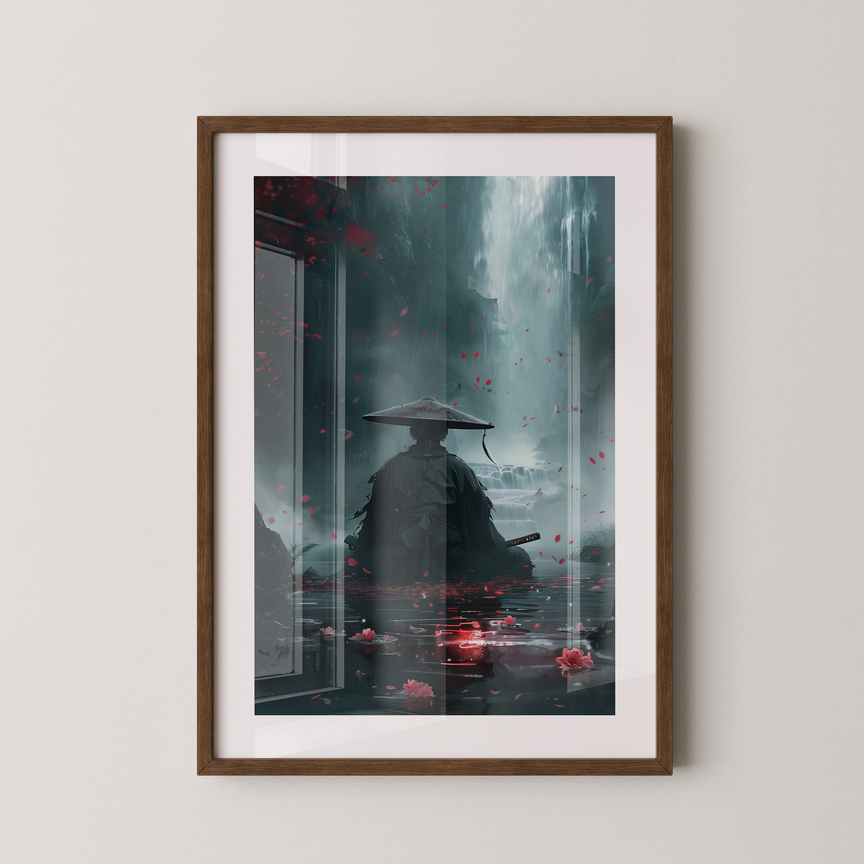 Samurai Wasserfall Rotblüten