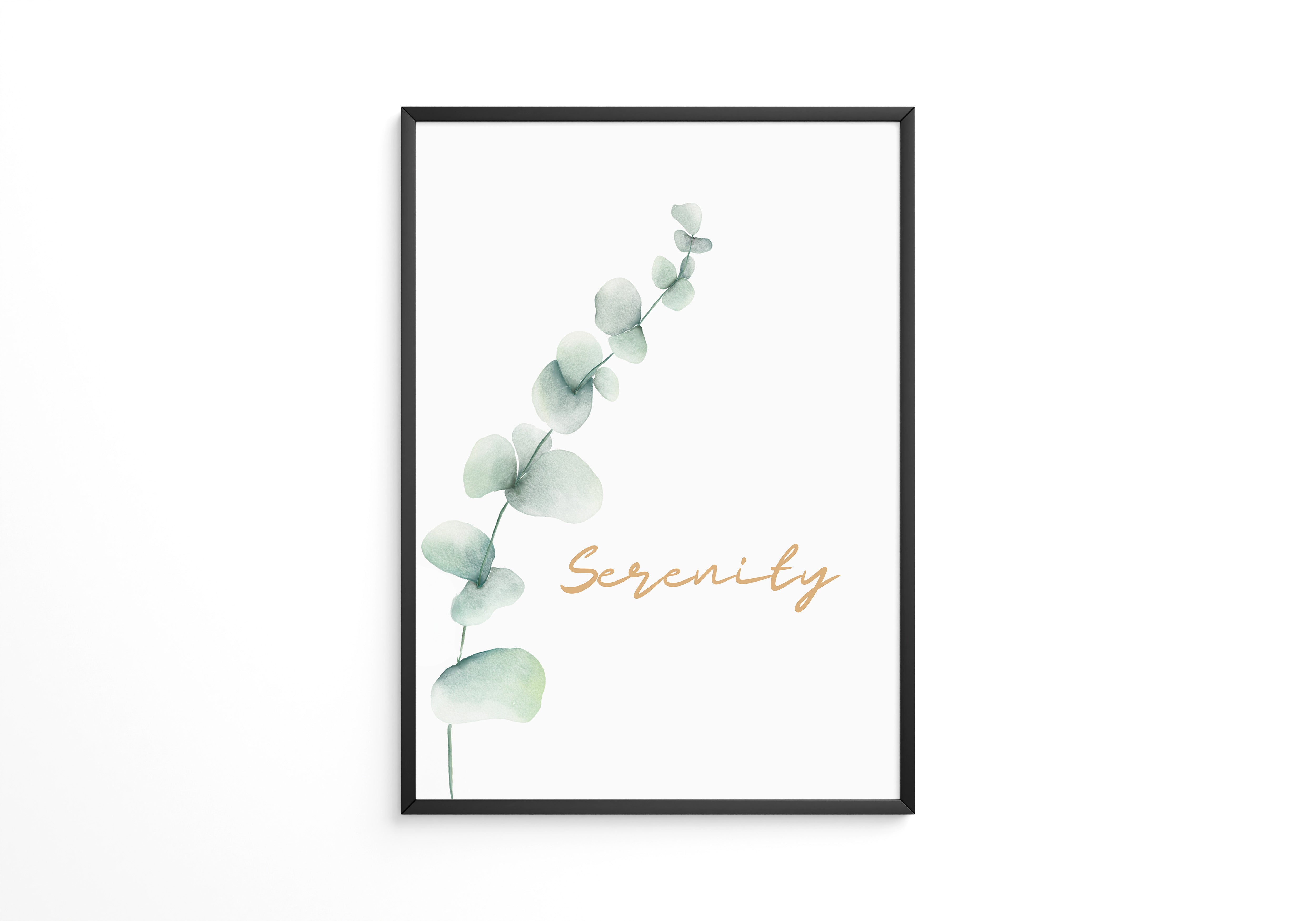 Eukalyptus Aquarell schlicht