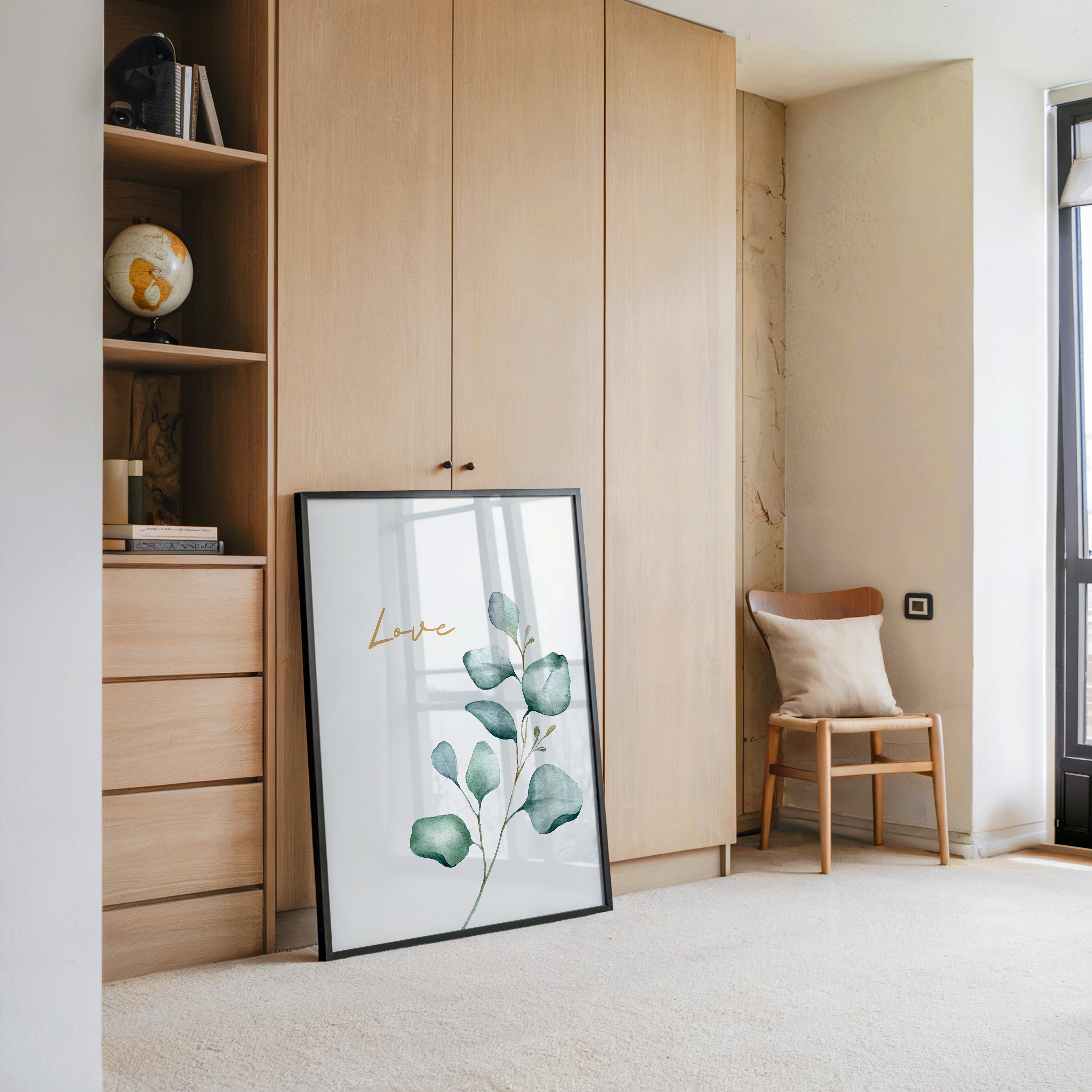 Eukalyptus Aquarell Liebe