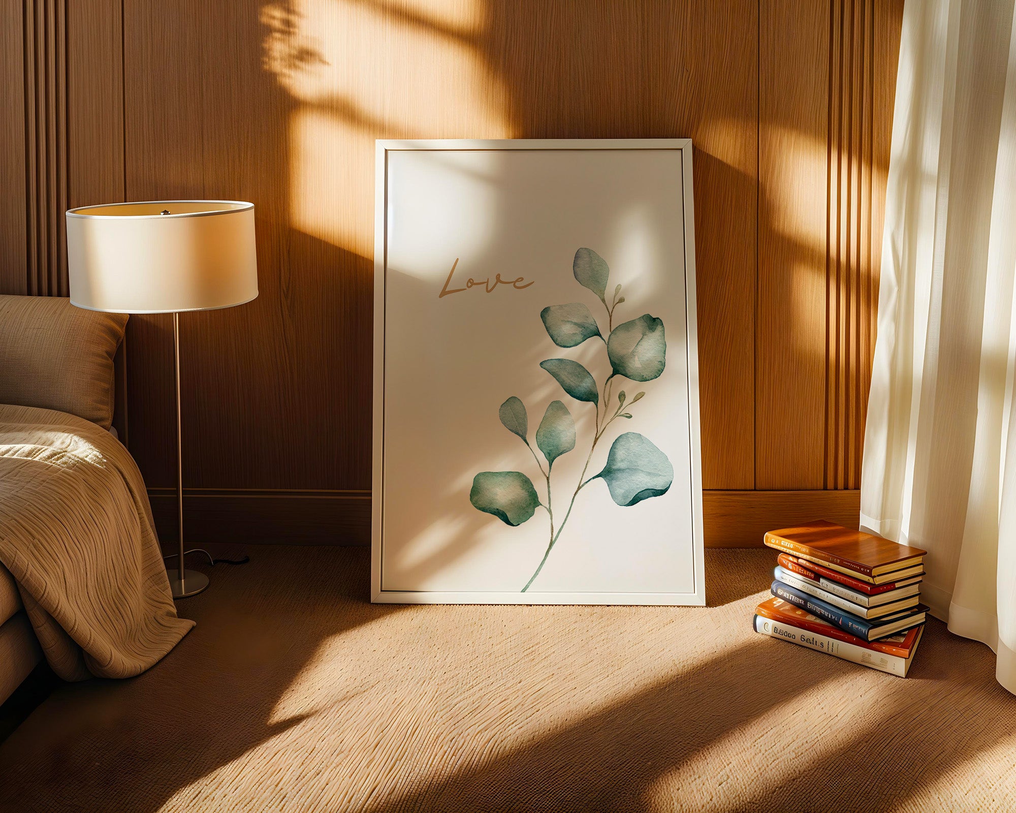 Eukalyptus Aquarell Liebe