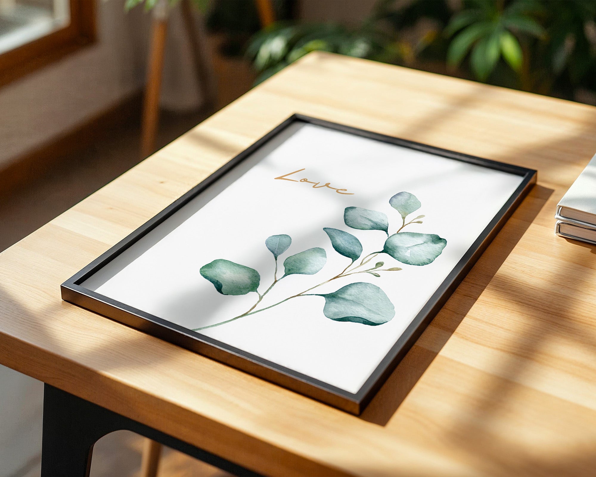 Eukalyptus Aquarell Liebe