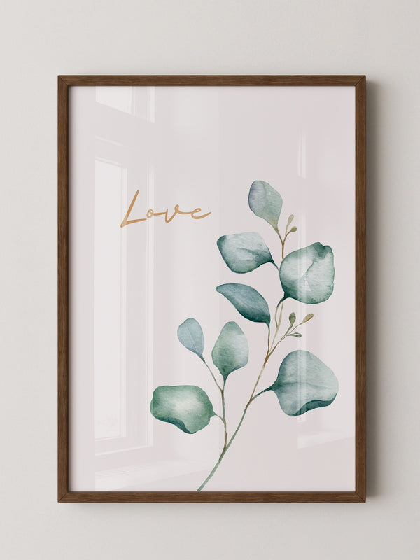 Eukalyptus Aquarell Liebe