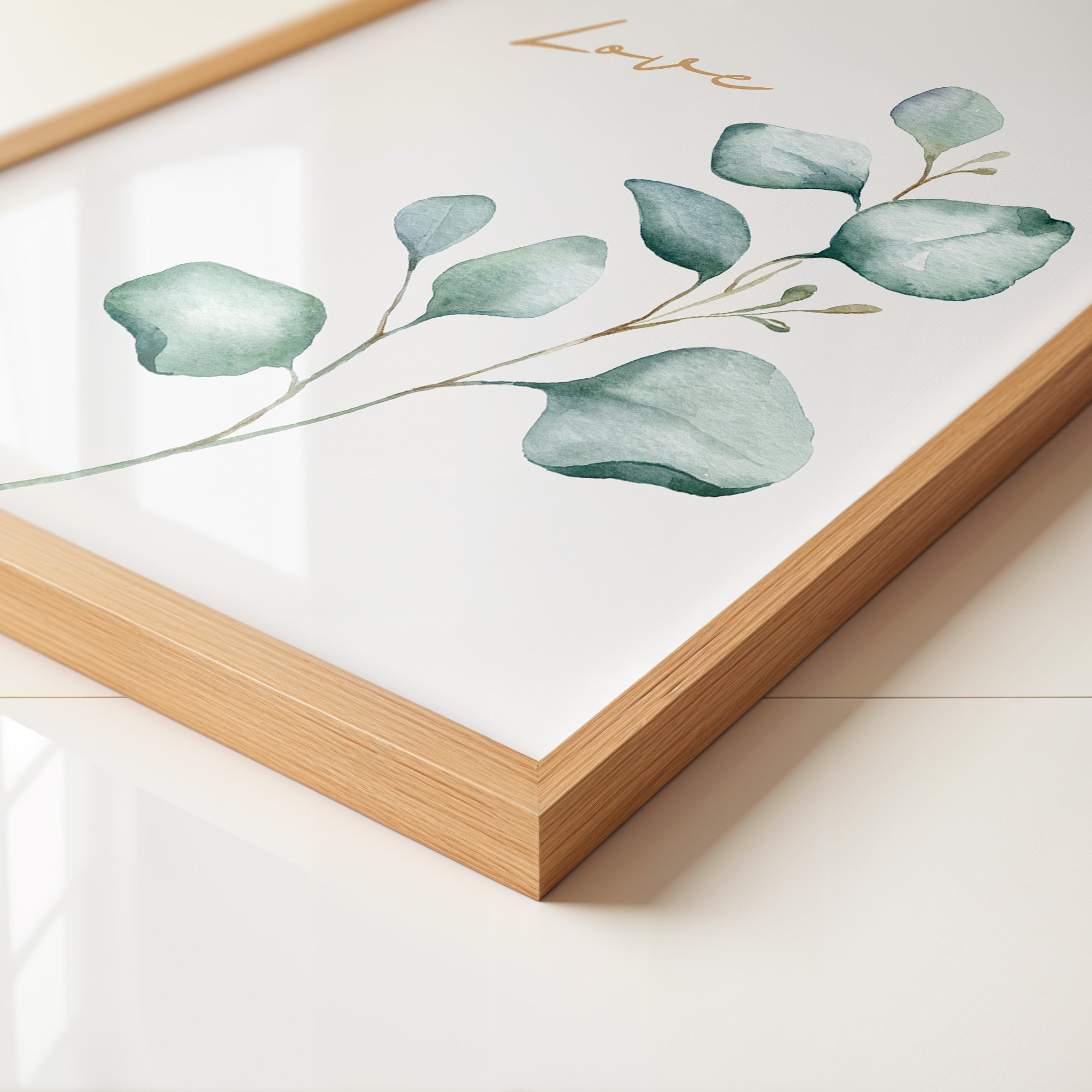 Eukalyptus Aquarell Liebe