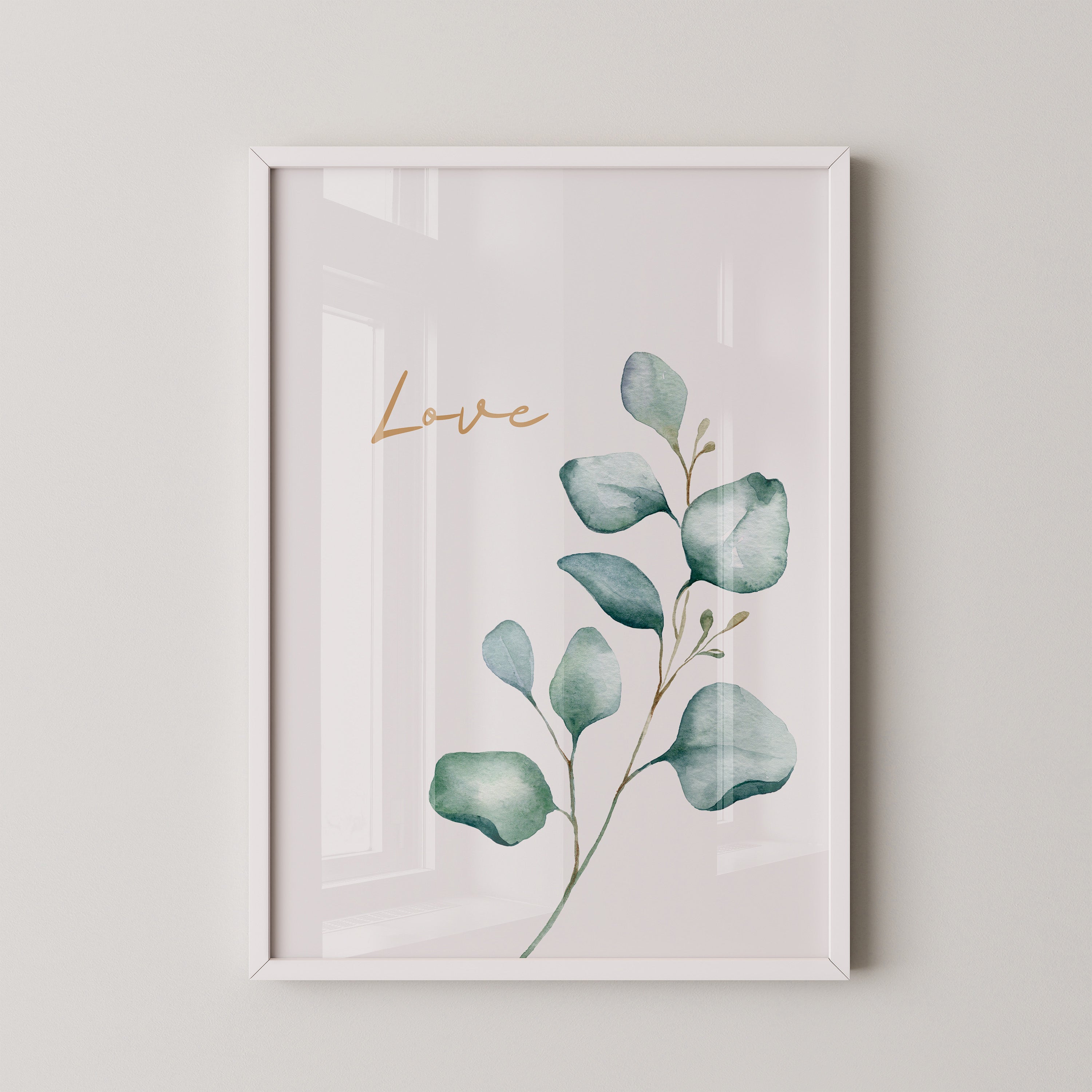 Eukalyptus Aquarell Liebe