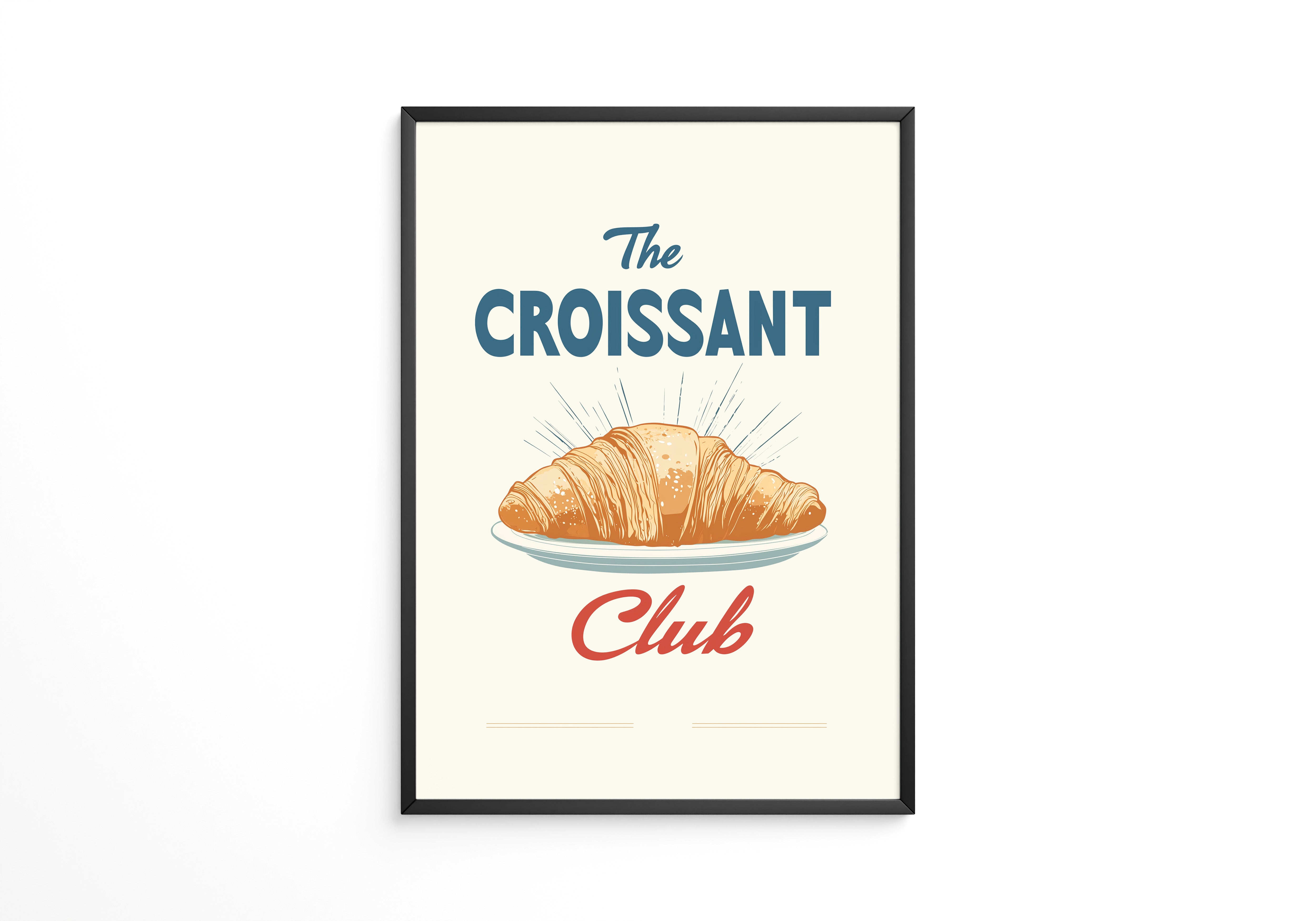 Croissant Vintage Stil