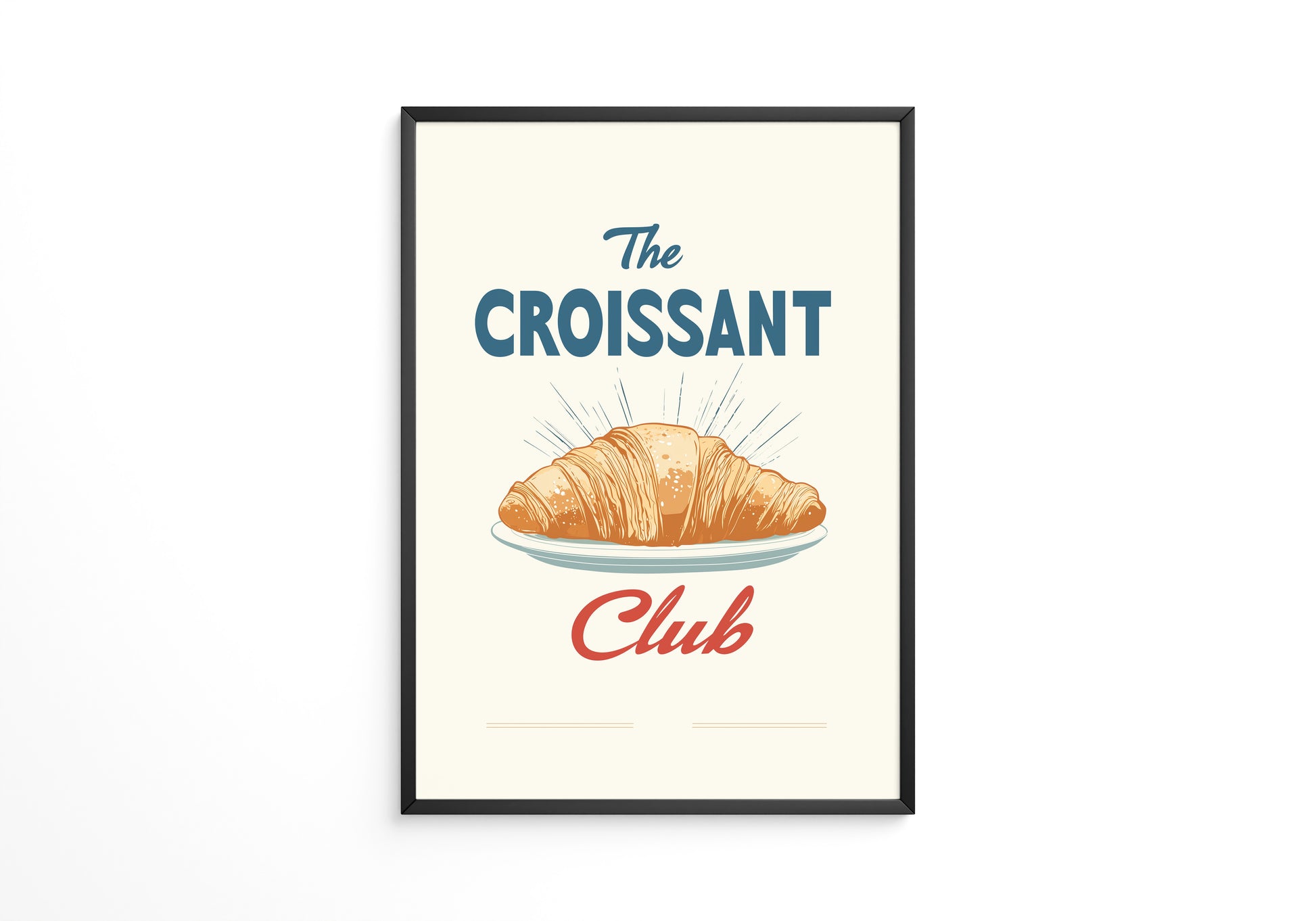 Croissant Vintage Stil