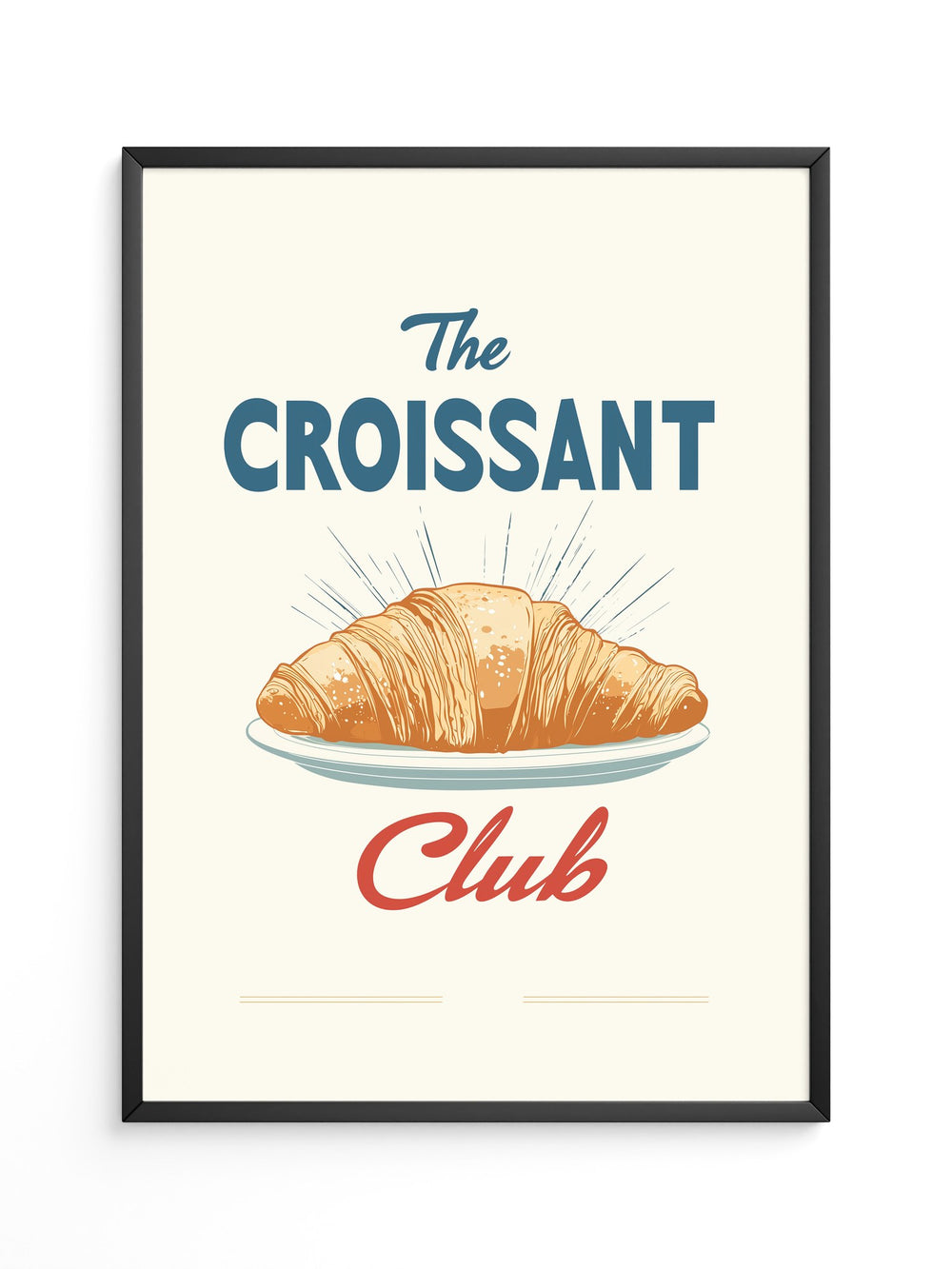 Croissant Vintage Stil