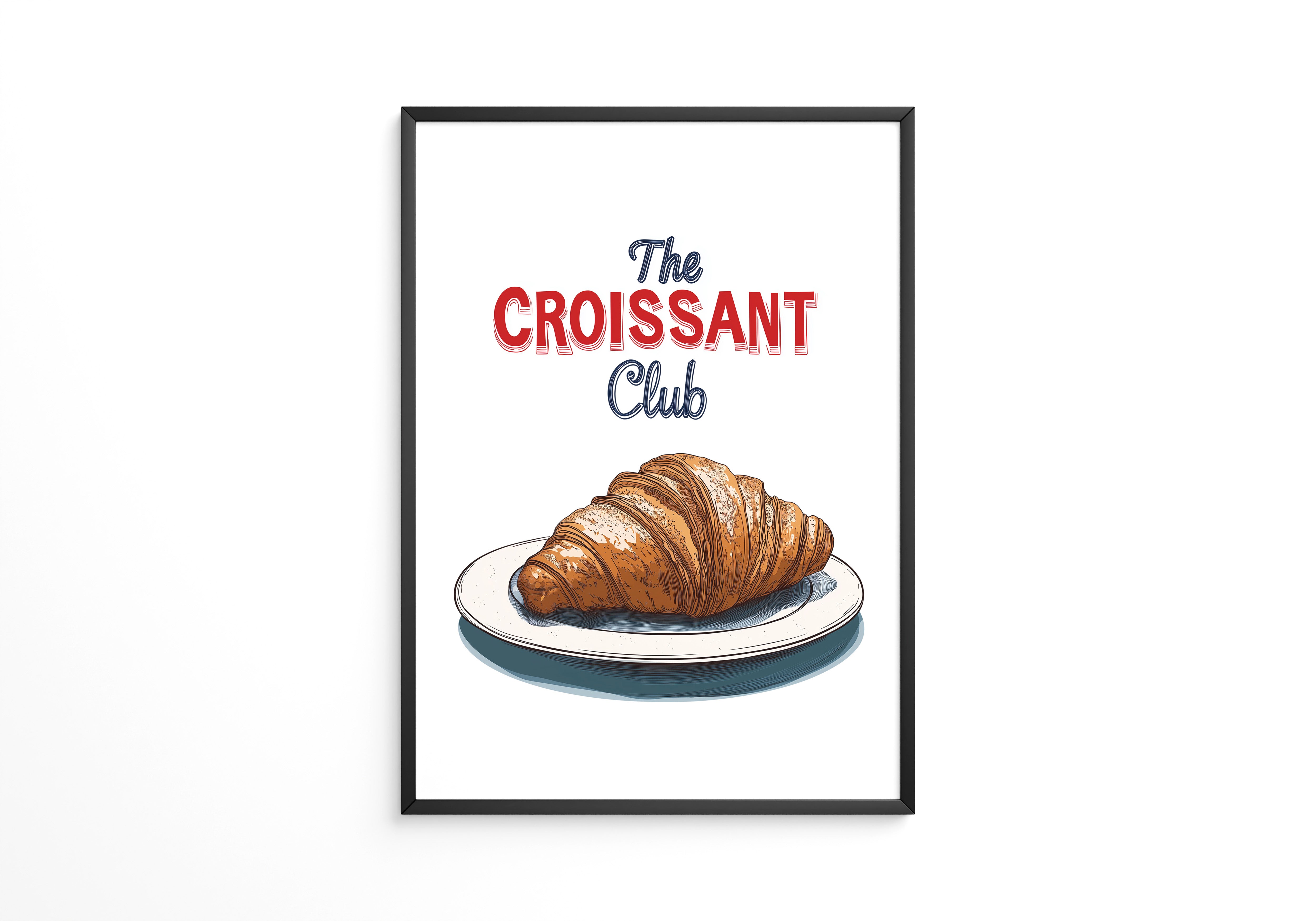 Croissant Club Retro-Stil