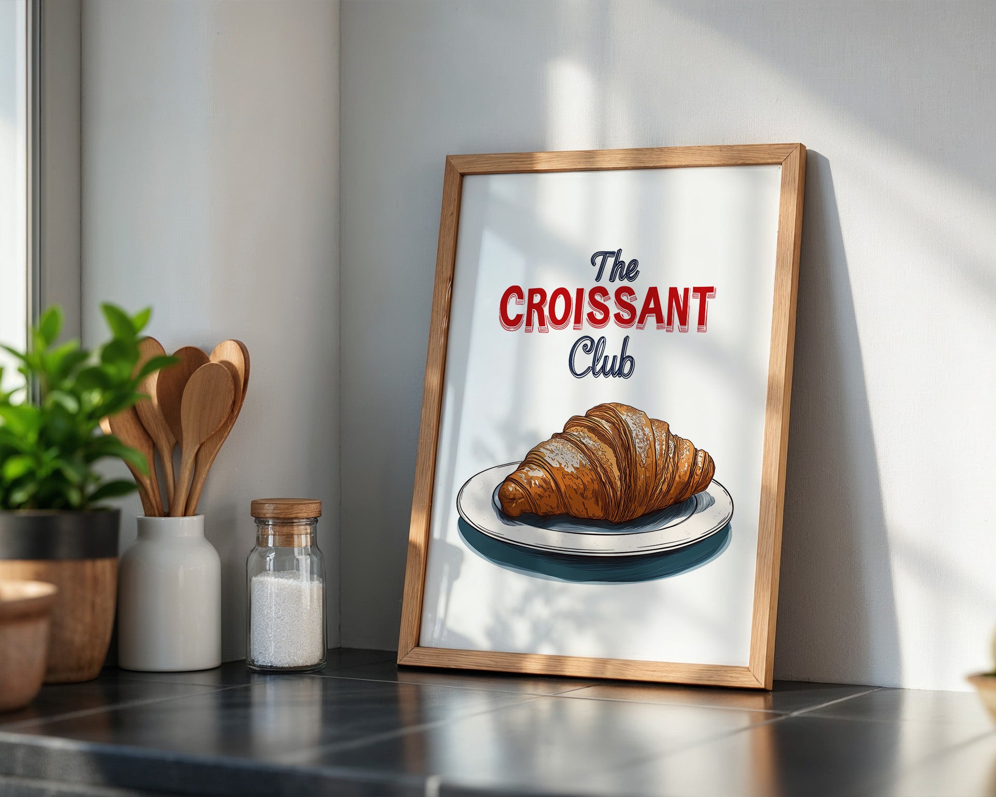 Croissant Club Retro-Stil