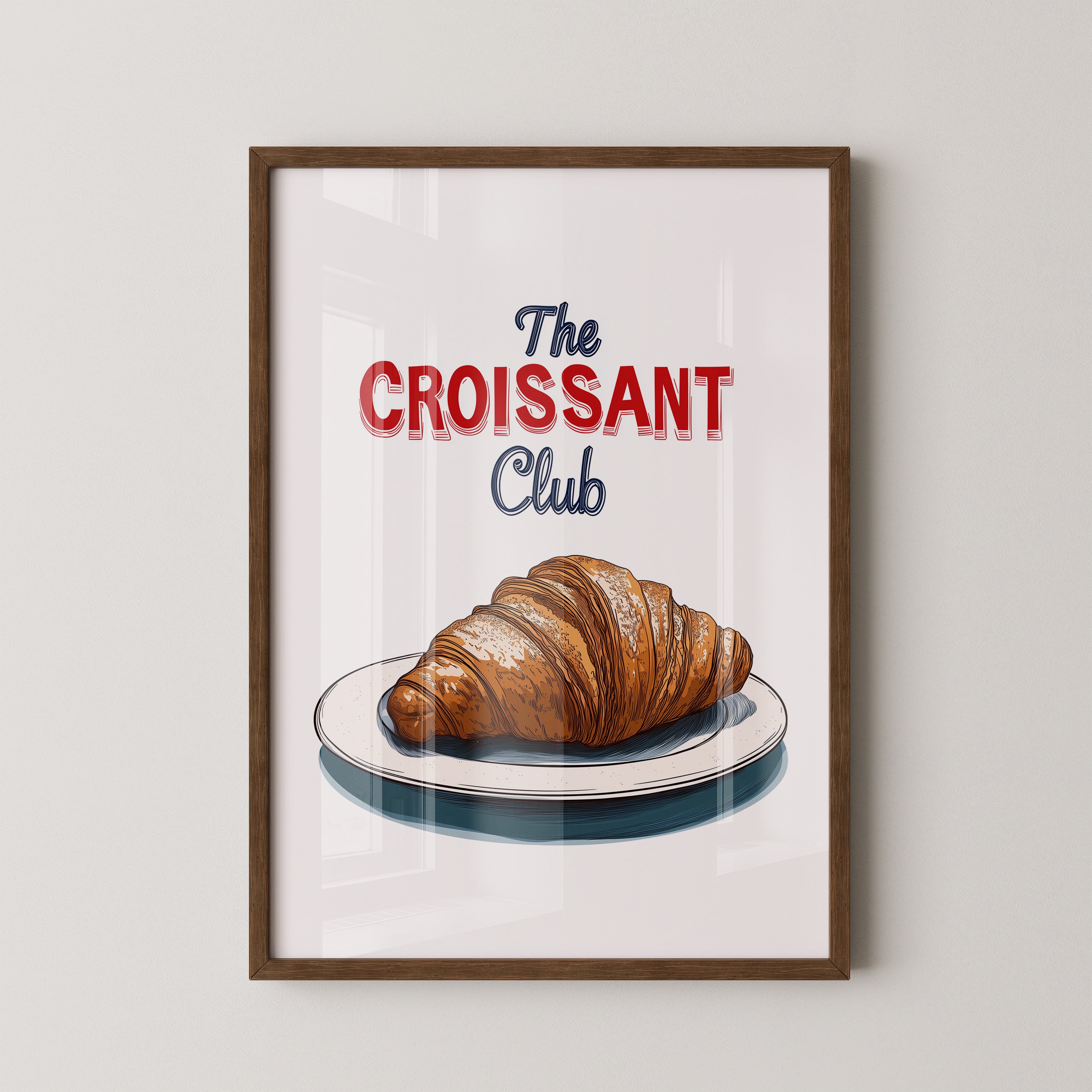 Croissant Club Retro-Stil
