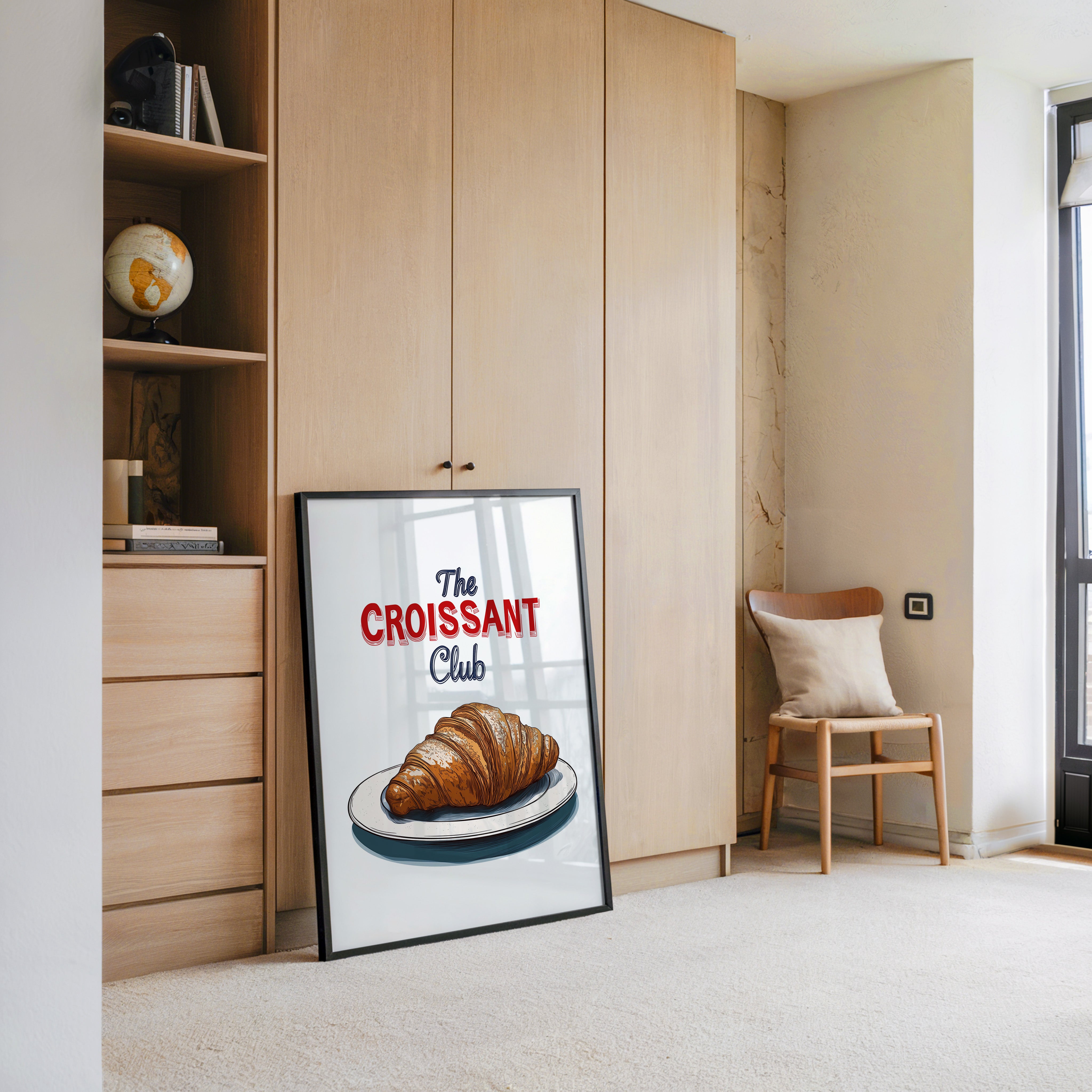 Croissant Club Retro-Stil