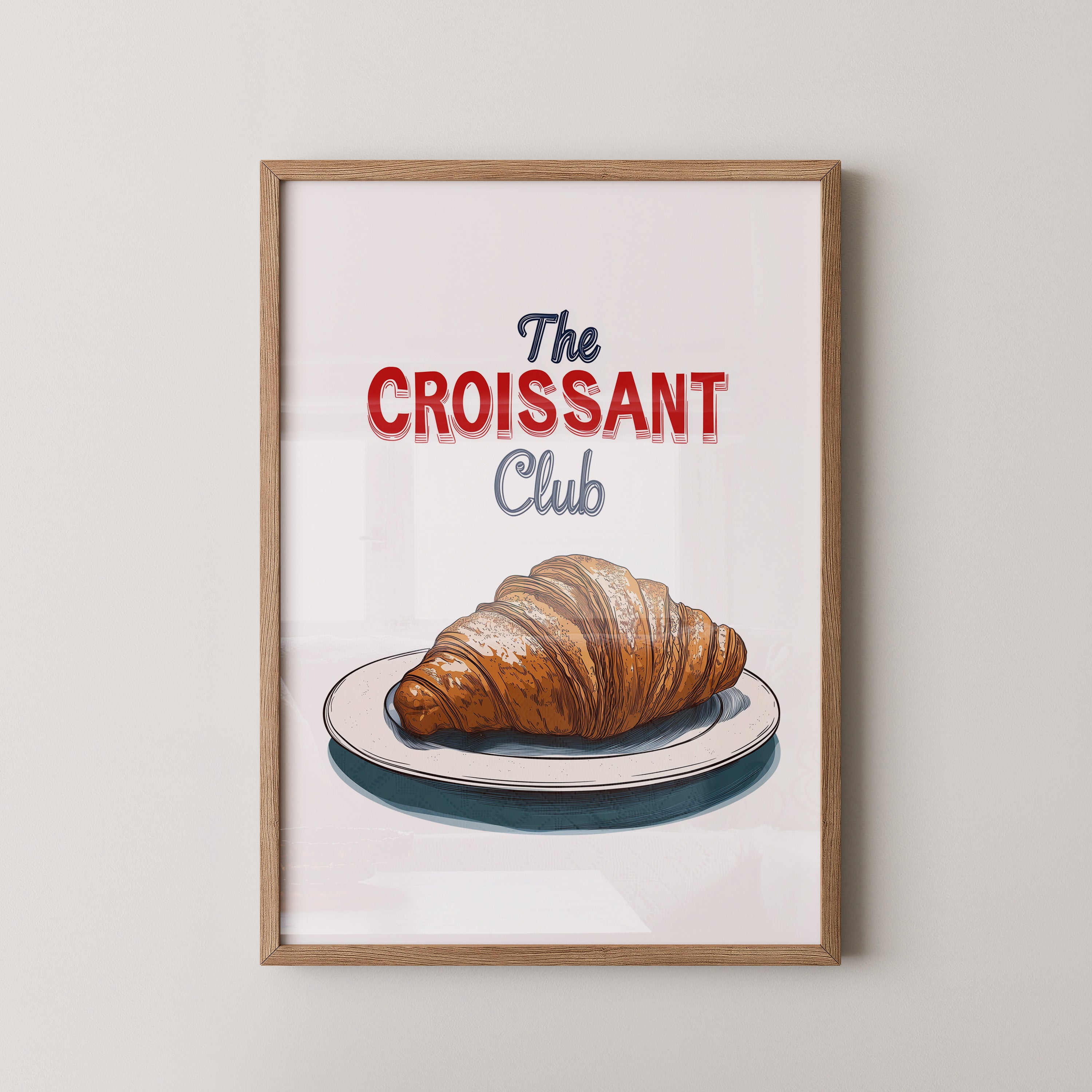 Croissant Club Retro-Stil
