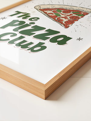 Pizza Grafik Retro Stil