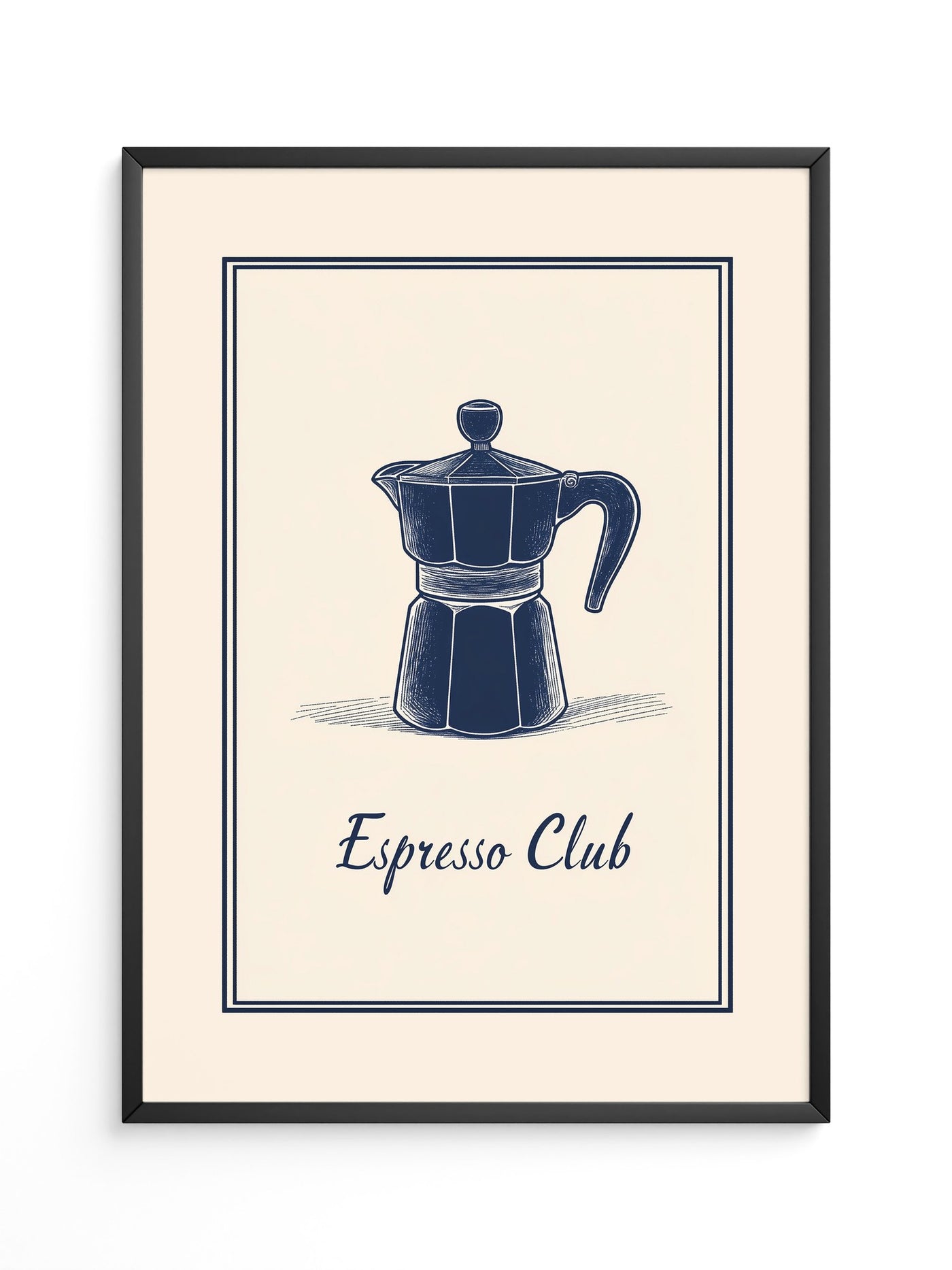 Espressokanne Vintage Zeichnung