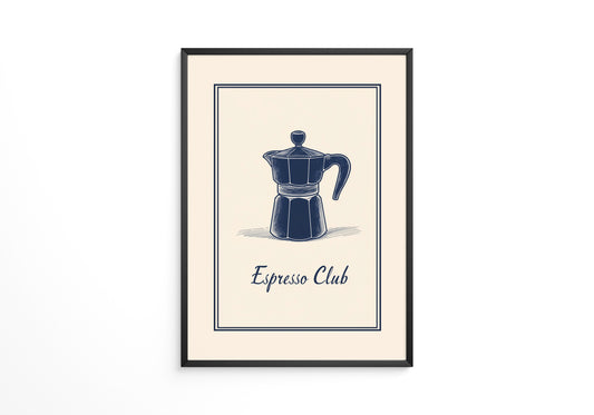 Espressokanne Vintage Zeichnung