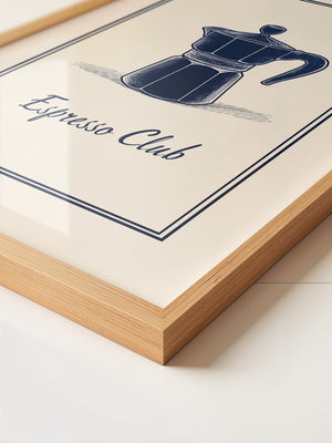 Espressokanne Vintage Zeichnung