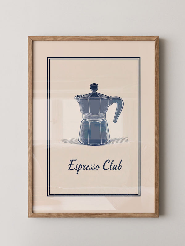 Espressokanne Vintage Zeichnung