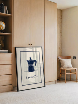 Espressokanne Vintage Zeichnung