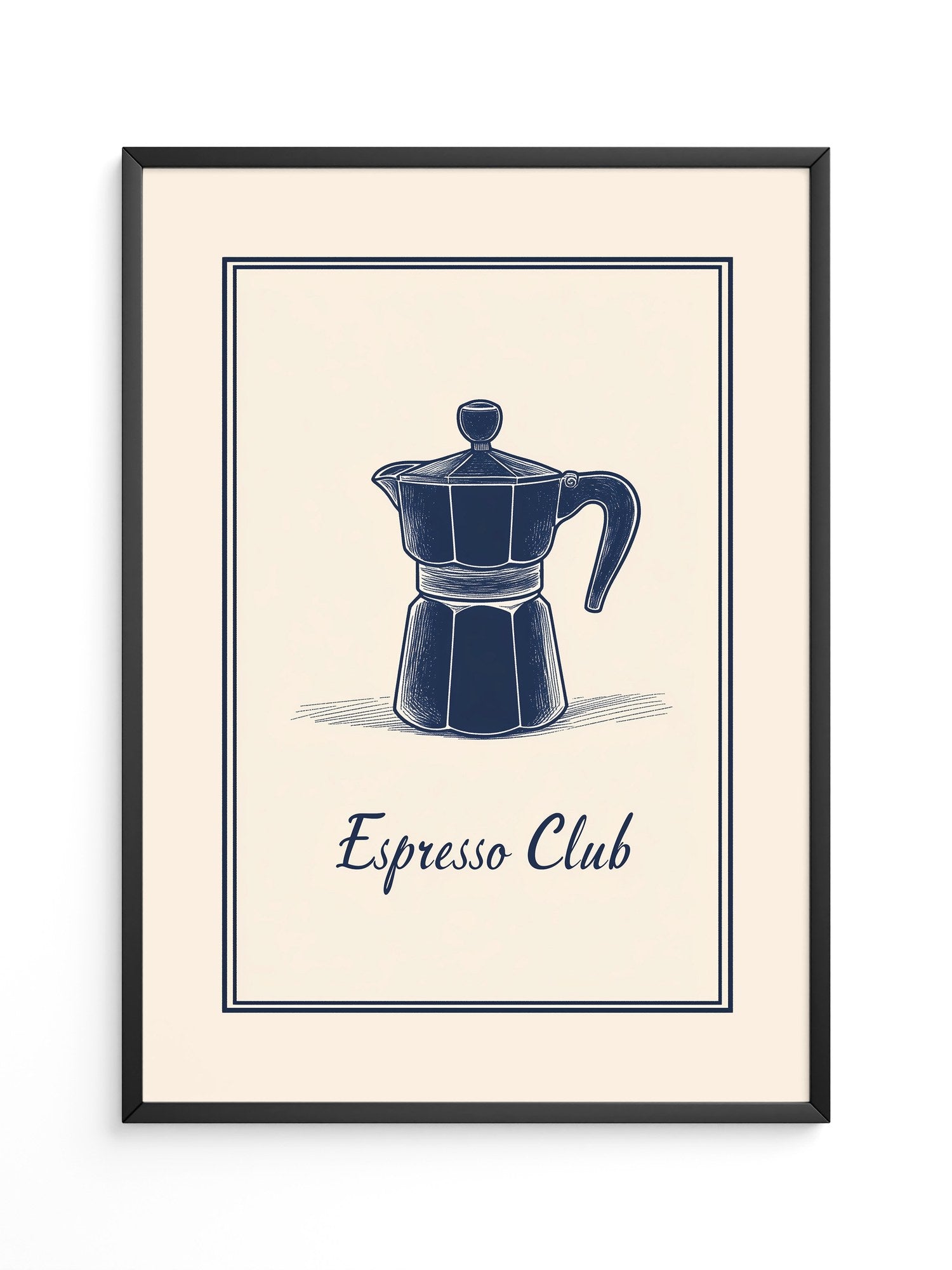 Espressokanne Vintage Zeichnung