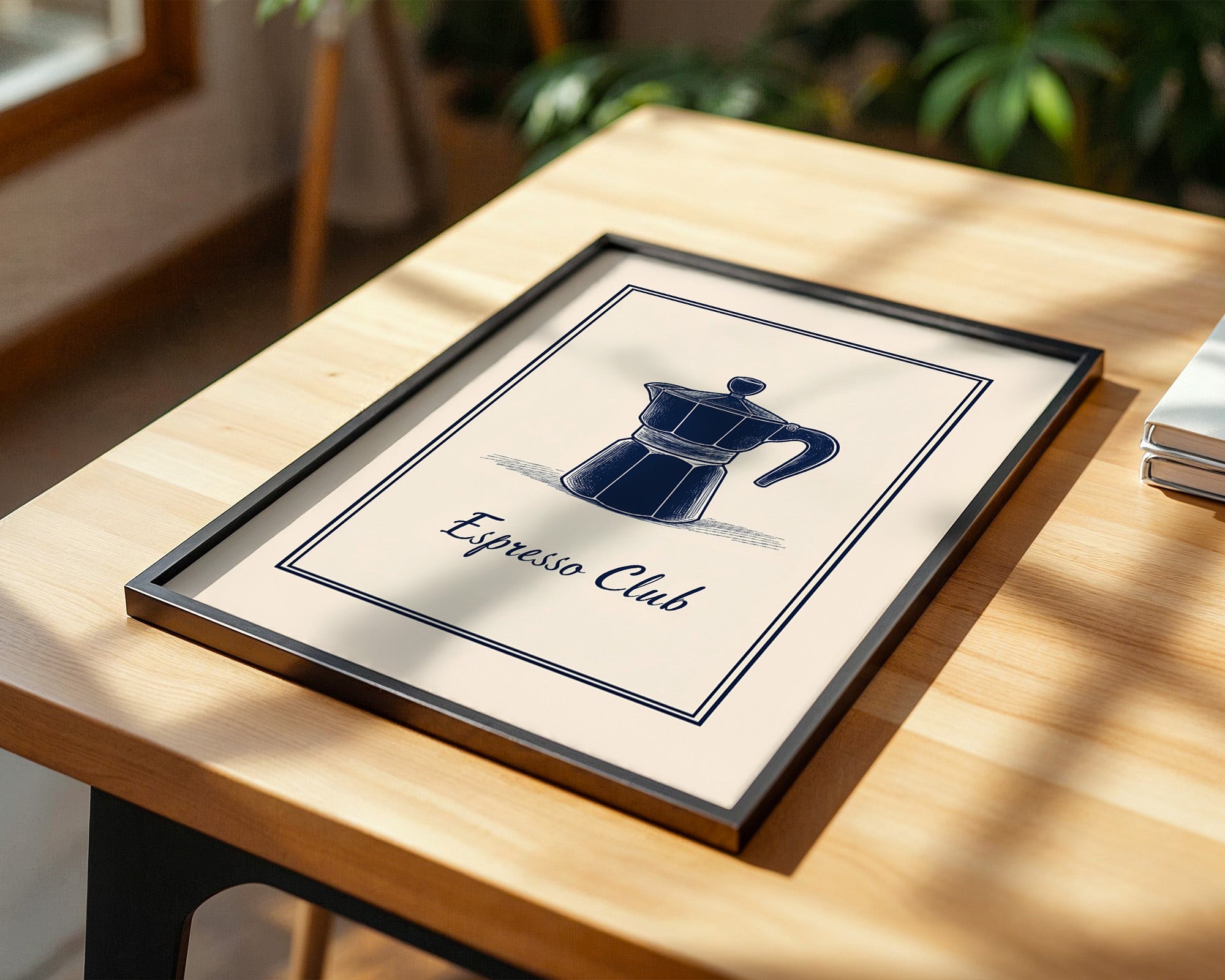 Espressokanne Vintage Zeichnung