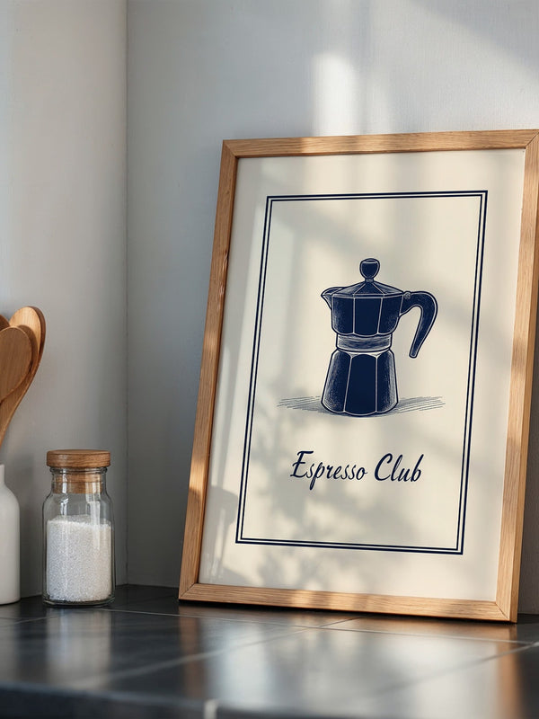 Espressokanne Vintage Zeichnung